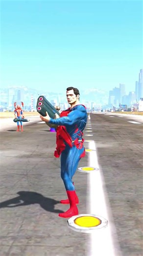 Random Superheroes VS Giant Venom & Tooth Brush Man#gtav #shorts #gta