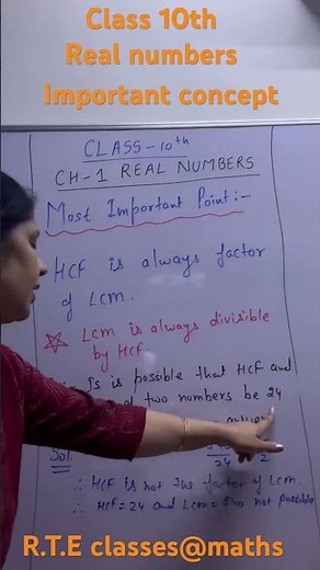 Class 10th Real numbers,important concept