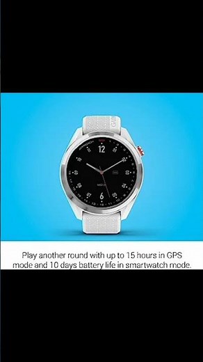 Garmin Approach S42, GPS Golf Smartwatch, Lightweight with 1.2" Click link https://amzn.to/3NZAdXQ