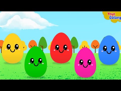 🥚🌈 Colors & Numbers Song with Colorful Eggs 🔢 | Kids Nursery Rhymes | Yoyo Galaxy