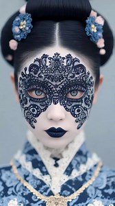 🖤🖤 Glamorous black lace makeup and facepaint styles for la Catrina and Halloween 🖤🖤 | Sprinkle of AI