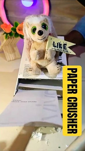 Paper Shredder Using DC Motor | Homemade from Mobile Box & Cable Ties | #diy