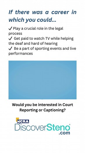 Get free hands-on training with NCRA A to Z® Intro to Steno Machine Shorthand. Learn more at DiscoverSteno.com! | National Court Reporters Association