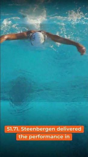 Dutch swimmer Steenbergen smashes the 100m freestyle world record #Shorts
