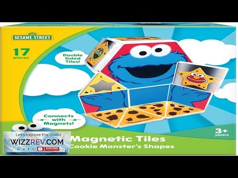 CreateOn Sesame Street Cookie Monsters Shapes Magnetic Playset Magnetic Building Toys