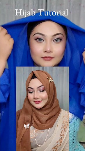 1.4M views · 10K reactions | Requested Hijab Tutorial #reel #reelsfb #hijabstyle #hijabfashion #hijab #hijabtutorial #makeup #reelsvideo | Makeup By Tahsin | Facebook