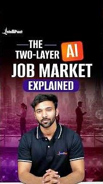 The 2-Layer AI Job Market Explained 🤯 | AI Will Replace These Jobs? | Intellipaat #shorts