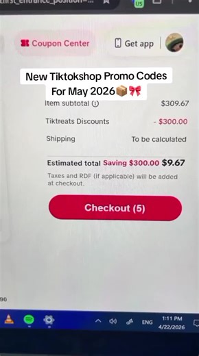 New Tiktokshop Promo Codes For May 2026📦🎀 | tiktok shop