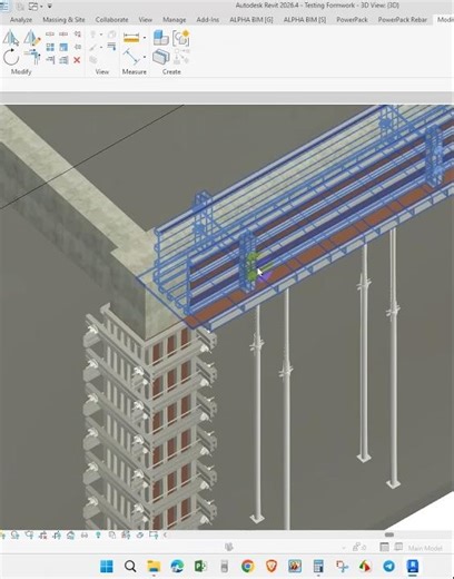 Formwork Installation in Revit Structure #formwork #revitstructure #installformwork #construction