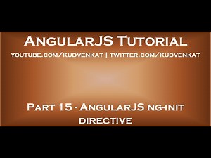 AngularJS ng init directive