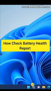 How to check Battery Health report #computer #window11 #tech #laptop #computertips #laptoptips #technology #pctipsandtricks #shorts #reelindia #reels #pctips #techtips #computertipsandtricks #windowstips #tipsandtricks @topfans Tech Whiz Ajith | Tech Whiz Ajith