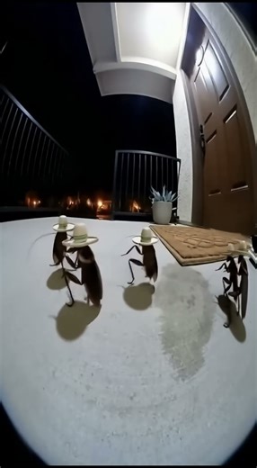 POV: The Cockroach Party Just Started 🎩😂