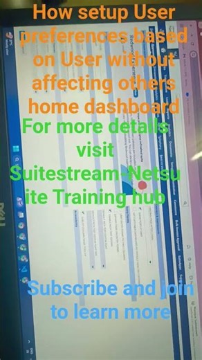 Setup your own dashboard#netsuite #education #viral #viralvideo #oracleerp #suitelife #suitescript