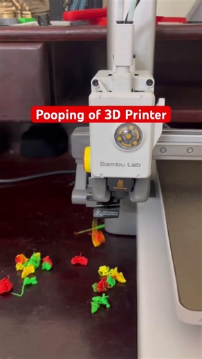 Pooping of3D Printer #3dprinter #bambulab #3dprinting