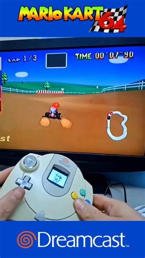 The DreamColor Plus also comes with an accelerometer and gyroscope. Now you can play Mario Kart 64 on the Dreamcast using motion controls, and there’s more: in Sega Bass Fishing, you can cast and move just like you’re holding a real fishing rod.Only 9 days left before the campaign ends. Secure yours now.https://t.co/HCJSShw7Lj#Dreamcast #DreamColorPlus #Sega #MarioKart64 #SegaBassFishing #RetroGaming #DreamcastCommunity #Gaming #RetroGames #MotionControls