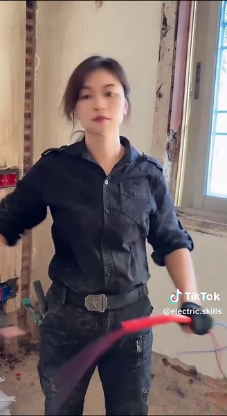 Here's a ceiling-level cable #construction site real shot #professional water and electricity installation #plumber