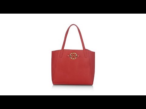 IMAN Global Chic Luxury Resort PythonEmbossed Handbag