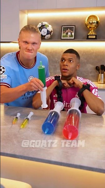 Mbappe Isn’t Afraid of Injections 💉😱 #haaland #mbappe #funny #parody