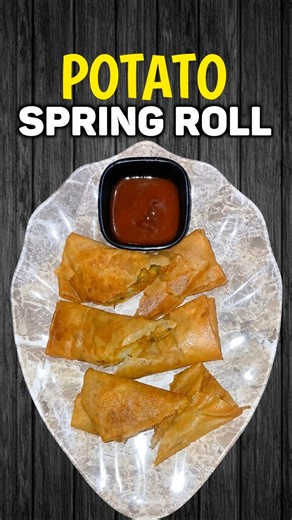 Crispy Potato Spring Roll Recipe 🥔🌯 | Easy Evening Snack Recipe | Aloo Spring Roll