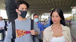 416K views · 450 reactions | Shah Rukh Khan's kids Aryan and Suhana Khan were clicked at the airport on Sunday. Aryan was spotted carrying his guitar, while Suhana looked pretty in a white ensemble. | NDTV | Facebook