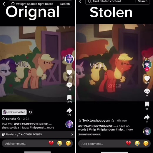 Raising Awareness for MLP Twixtorch Characters