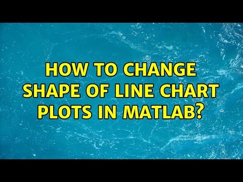 How to change shape of line chart plots in matlab?