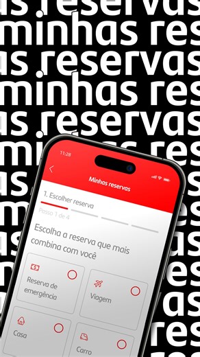 🎯 Quer tirar seus sonhos do papel? Com Minhas Reservas, você organiza seu dinheiro de forma simples, prática e segura! Direto no app do Santander. 💰 Crie metas com nome, valor e prazo. 📈 Acompanhe o progresso em tempo real. 🏦 E ainda conta com rendimento diário. Agora conta pra gente: qual meta você gostaria de tirar do papel? | Santander Brasil