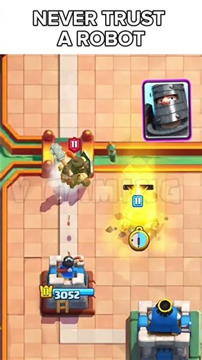 This Golden Robot Ruined Everything #clashroyale #meme