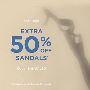Last day! Extra 50% off sandals with code SANDAL50 💙 SHOP: https://bit.ly/3K2rtxN | Vince Camuto