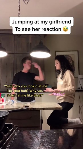 Couples Jumping Prank on Girlfriend Reaction