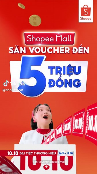 Đại Tiệc Thương Hiệu Shopee 10.10: Săn Voucher & Hoàn Xu