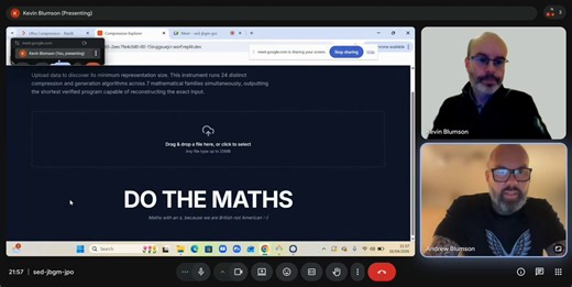 @amasad thought you might like this one.We beat Google Brotli on 2 out of 3 test files.Built a tool: upload any file up to 20MB, watch 24 compression algorithms across 7 families race to produce the shortest losslessly-reconstructable program.Statistical, grammar, transform, procedural, mathematical, hybrid, plus gzip / brotli / zstd as baselines.On 2 of the first 3 files we tested, the winner beat Brotli. Not a replacement for Brotli in production (it is slower), but a reminder that the default