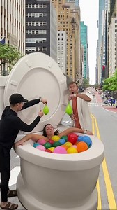 60K views · 231 reactions | My BOYFRIENDS Tricked Me with Balloon Prank in the Giant Toilet in the CITY #shortsreels #fypシ゚シ #holidaygiftideas #DubaiRun #jogo #GreyCup #inlove #Eagles #championleague #cold | Underwater Tori Shorts | Facebook
