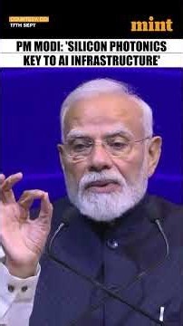 #PMModi Bats To Build #AI Infrastructure With Compound Semiconductors & Silicon Photonics | #Shorts
