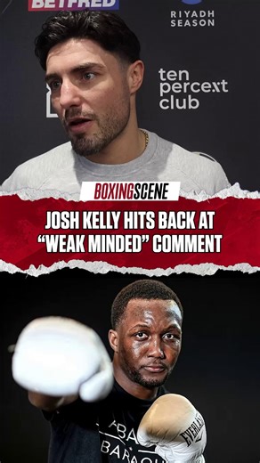 "𝐇𝐞'𝐬 𝐠𝐨𝐭 𝐡𝐢𝐬 𝐡𝐚𝐧𝐝𝐬 𝐟𝐮𝐥𝐥 𝐰𝐢𝐭𝐡 𝐙𝐚𝐲𝐚𝐬"👀 Josh Kelly responds to Abass Baraou calling him "weak minded" heading into his fight with Bakhram Murtazaliev this Saturday. Baraou faces Xander Zayas in a WBA/WBO unification on Saturday. | BoxingScene.com