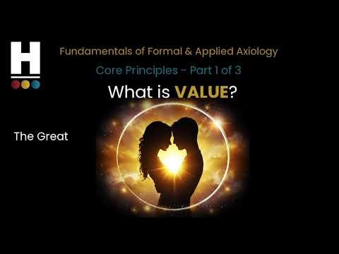 Part 1: Formal Axiological Principles