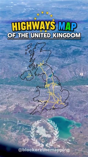 Highway map of the UK 🇬🇧 #geographythroughmaps #mapping #unitedkingdom