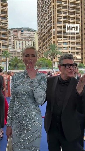 Adriana Karembeu and Marc Lavoine present to close the Monte-Carlo Television Festival.