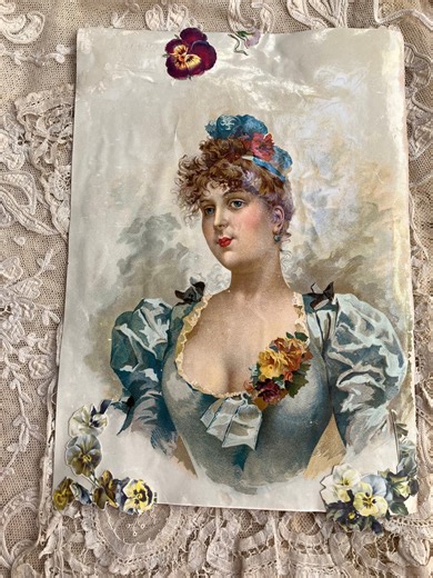 Victorian Decoupage Scrap, 1869 Antique Paper - Etsy