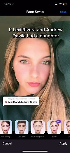 Lexi Rivera and Andrew Davila's Daughter Face Morph | Reply to @nekowascamila