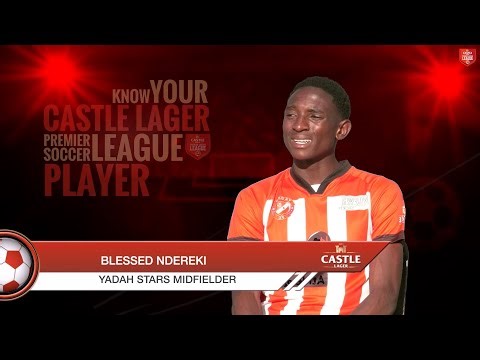 KNOW YOUR CASTLE LAGER PREMIER SOCCER LEAGUE PLAYER I BLESSING NDEREKI I