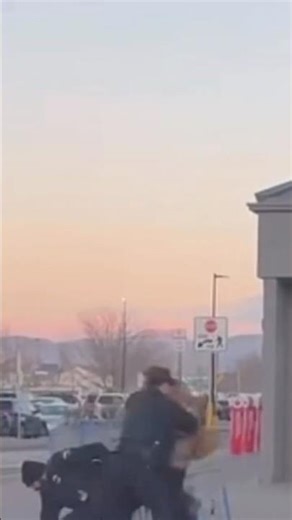 Two Security Guards Struggle to Restrain Man — Caught on Camera