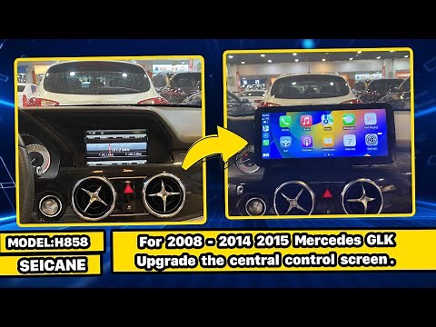 Carplay Android autoradio installation for Mercedes GLK X204 GLK300 GLK200 GLK260 GLK250 2008-2015