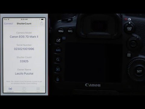 ShutterCount Mobile with Canon EOS 7D Mark II