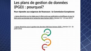 Les DMPs concrètement. Pourquoi et comment rédiger un DMP dans le cadre d'un projet de recherche