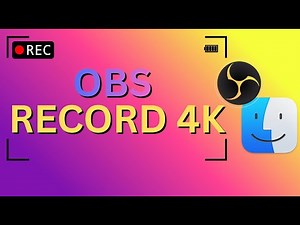 How to RECORD IN 4K IN OBS on Mac or Windows or Linux