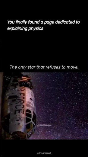 A star that doesn't move in the sky.