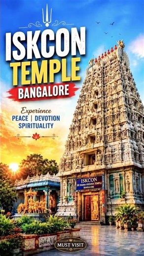 Must Visit ISKCON Bangalore Temple 🛕✨ | Divine Experience in Bengaluru 🙏