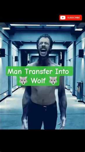 😱 Man Turns Into Wolf | Scariest Transformation Scene | Horror Shorts#shorts #edit
