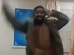 Terrorist dances around Taliban-captured government office as insurgents advance